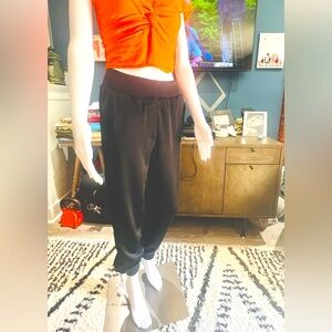 Rachel Zoe black dressy cargo joggers